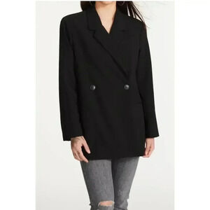 Steve Madden Stella Blazer Corp Core Office Siren Black Matrix Dark Academia